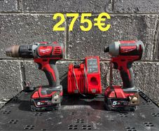 Milwaukee Drill/ Impact / 2 Battery 5 ah / Fast Charger