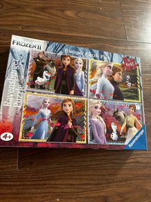 Frozen puzzles x 4 age 4+ 42 pieces each