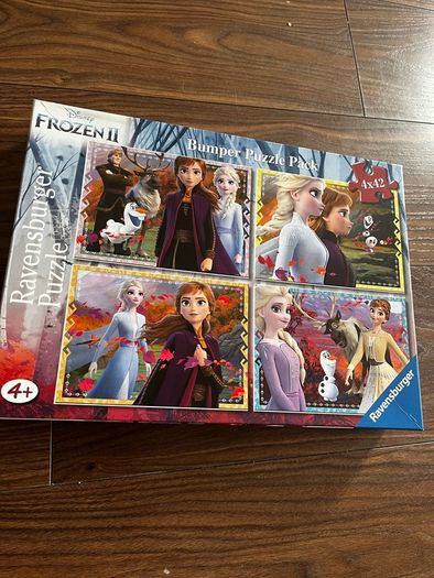 Frozen puzzles x 4 age 4+ 42 pieces each