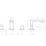 Mayfair Blox 3 Hole Bath Tap Set Image 2