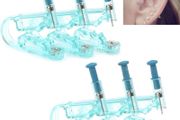 NEW SALE | 6pcs disposable Safety Ear Piercing Gun Unit Tool with Asepsis Pierce Kit Blue for Piercing kit Piercing Supplies with Ear Stud
