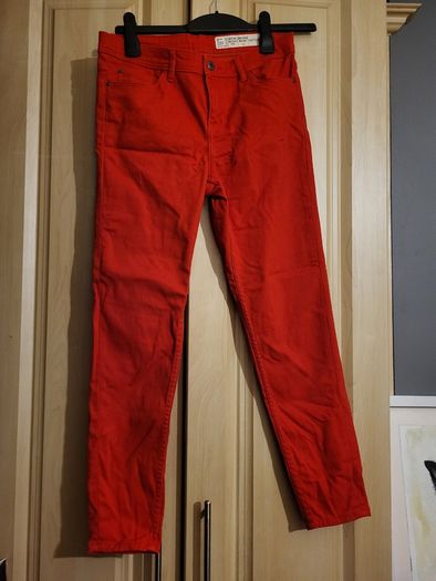 ESMARA Super skinny red jeans 7/8 lenght 38/10