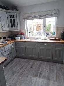 Solid Painted Kitchen