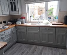 Solid Painted Kitchen