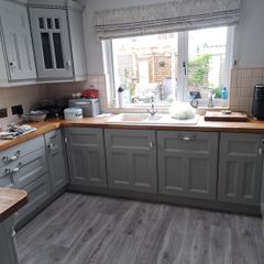 Solid Painted Kitchen