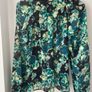 Inwear Copenhagen Sheer Blouse Green Floaty Flower size 8 Image 9