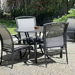 Granite Patio table & 4x chairs