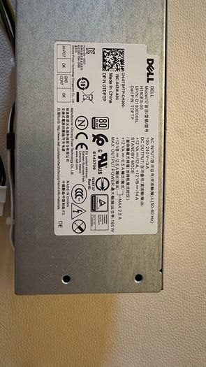 Genuine PSU Dell 180W Power Supply H180ES-00 (DP/N 0TDFTP) - 80 Plus Bronze