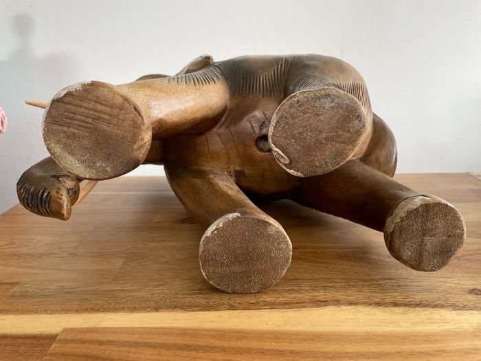 Large Wooden Elephant