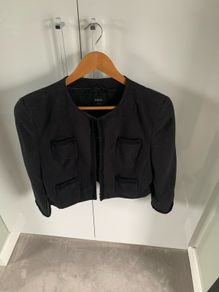 Oasis Blazer Black Short Jacket