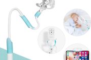 Baby Monitor Holder Universal Baby Camera Holder Baby Monitor Camera Mount Stand with Flexible Hose and Adjustable Clip and Fixed Straps