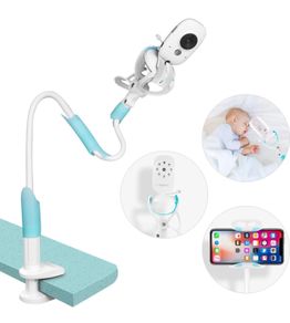 Baby Monitor Holder Universal Baby Camera Holder Baby Monitor Camera Mount Stand with Flexible Hose and Adjustable Clip and Fixed Straps