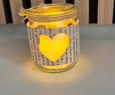 wedding decor - tealight jars