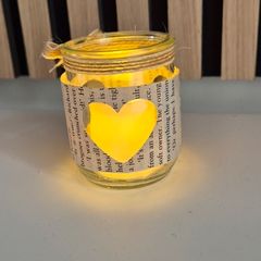 wedding decor - tealight jars