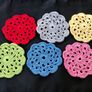 Hand Crochet Set of 6 Coasters Image 5