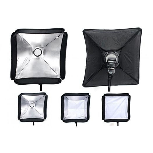 60cm 24 x 24 Speedlight Photo Softbox for Speedlite Flash - Universal Fit | New