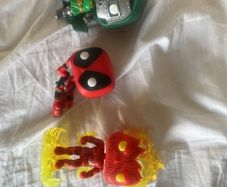 Loose Marvel Funko Pops - Dr. Doom, Deadpool and The Human Torch