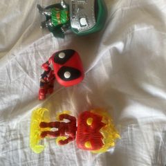 Loose Marvel Funko Pops - Dr. Doom, Deadpool and The Human Torch