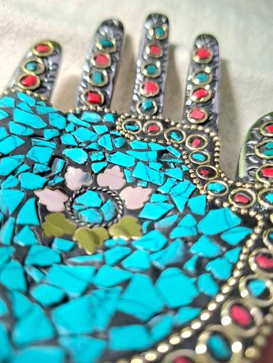 CLEARANCE Exquisite Metal Incense Holder with Genuine Stones - Perfect for Smudging & Ceremonial Use