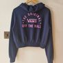 Vans cropped navy hoodie Image 2
