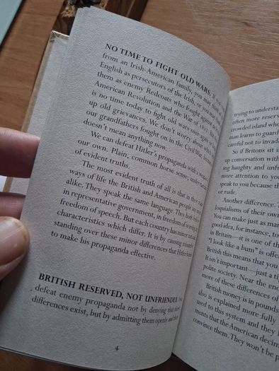 Hilarious book Instructions for US Servicemen in Britain 1942