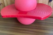 Pogo Ball with Base. (Red) Hopper &amp; Bouncy ball.