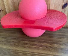Pogo Ball with Base. (Red) Hopper & Bouncy ball.