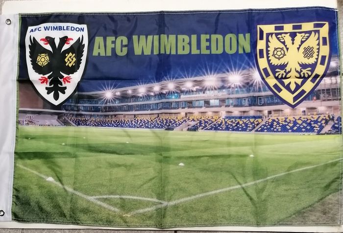 Afc Wimbledon/Wimbledon Plough Lane flag.