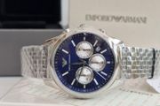 Emporio Armani 41mm Blue Dial Chronograph Watch AR11582