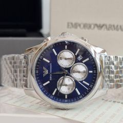 Emporio Armani 41mm Blue Dial Chronograph Watch AR11582