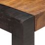 Dining Table 140x70x76 cm Solid Rough Mango Wood Image 5