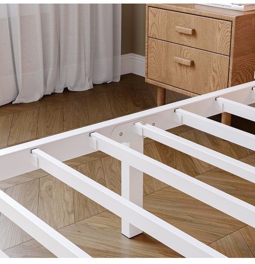 3FT Single Bed Frame with Storage Headboard, White Metal Platform Upholstered Bed frame USB Charging Station,Heavy Duty Metal Bed with LED Lights,Easy Assembly