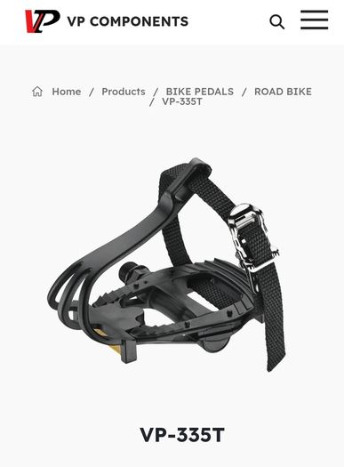 Bike pedals, toe cage VP-335T
