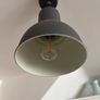 IKEA grey metal light fitting Image 2