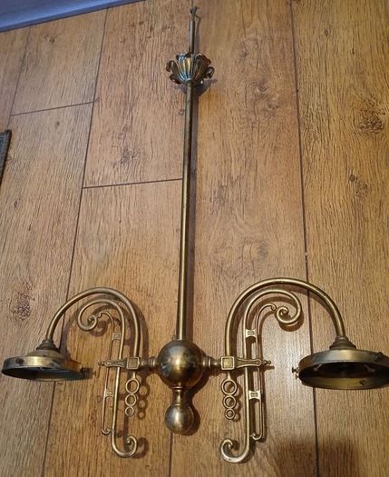 Brass chandelier