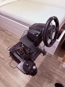 Logitech G920 Steering Wheel Pedals and Shifter with Vevor frame