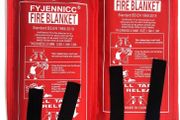 Fiberglass Fire Blanket with Flame retardant cotton tapes, 39.3x39.3 Inches, 2Pack (FREE POSTAGE)