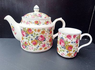 Vintage SADLER 'Olde Chintz' Teapot