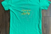 GirlsT-shirt 8-9yrs - Happy go Lucky - Go Green!