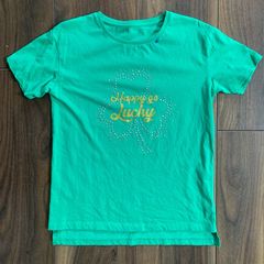 GirlsT-shirt 8-9yrs - Happy go Lucky - Go Green!