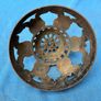 Very decorative cast iron oil lamp globe holder Image 5