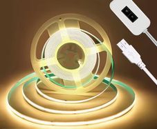 USB-Powered COB LED Strip with Motion Sensor Non-Contact Control, Dual Colour Temperature