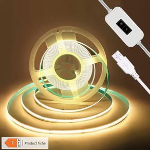 USB-Powered COB LED Strip with Motion Sensor Non-Contact Control, Dual Colour Temperature