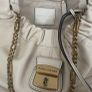 Marc Jacobs Cream Lambskin Leather Bag - The Christina Tote - Image 3