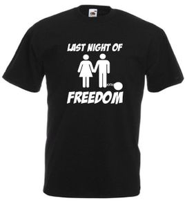 Last Night Of Freedom  Mens funny stag do, night, party t-shirt tee top shirt