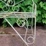 Vintage wrought iron garden bench Image 3