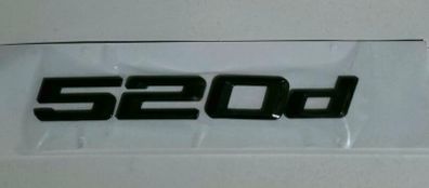 BMW 5 Series G30 Gloss black 520d logo Emblem rear