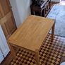 Heavy Solid Beech Kitchen Table Image 4