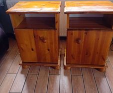 2  bed side lockers