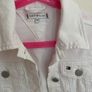 Girls White Denim Tommy Hilfiger Jacket Image 2
